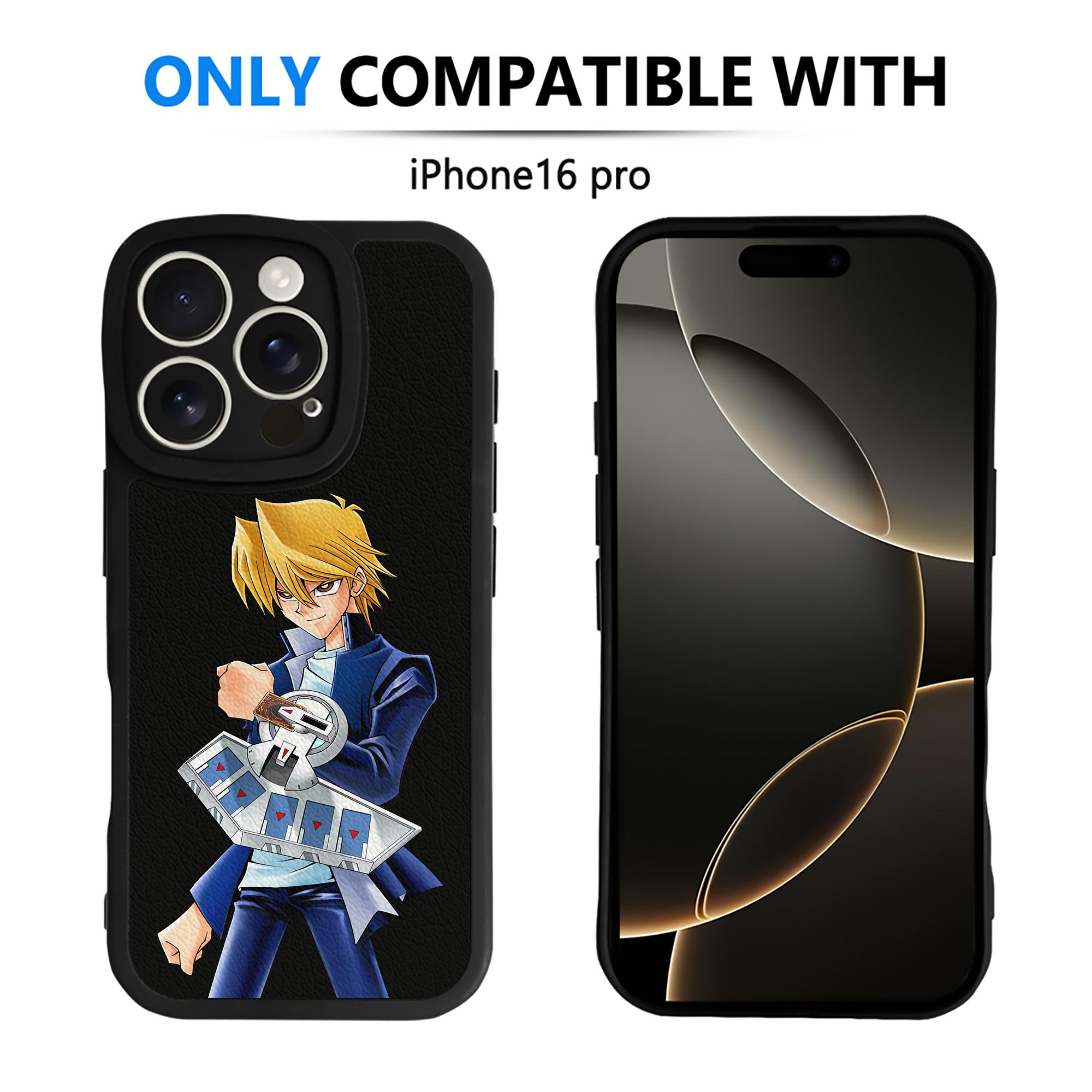 遊☆戯☆王 Yu-Gi-Oh! 【iPhone 16シリーズ対応】シリコンスマホケース（レザー調） 材質：シリコン